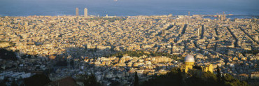 High Angle View of a Cityscape, Barcelona, Spain