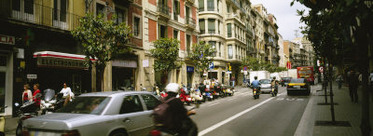 Traffic on a Road, Barcelona, Spain