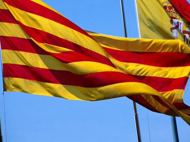 Catalan Flag, Barcelona, Spain