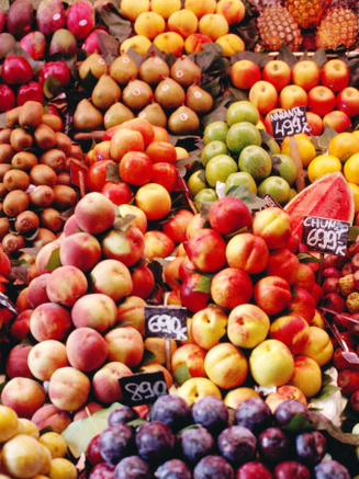 Fruit at La Boqueria Market, Barcelona, Spain