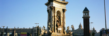 Statues of a Monument, Plaza de Espana, Barcelona, Spain