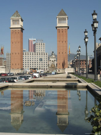 Placa Espanol, Barcelona, Catalonia, Spain