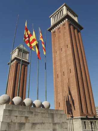Placa Espanol, Barcelona, Catalonia, Spain