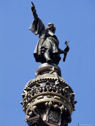 Statue of Christopher Columbus, Barcelona, Catalonia, Spain