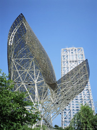 La Barceloneta and Hotel Art, Barcelona, Catalonia, Spain