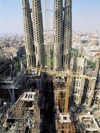 Sagrada Familia, Gaudi's Cathedral, Barcelona, Catalonia, Spain