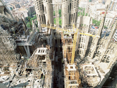 Sagrada Familia, Gaudi's Cathedral, Barcelona, Catalonia, Spain